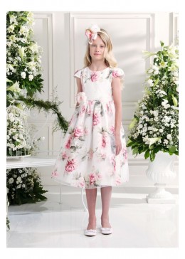 Les Gamins нарядное платье в розы для девочки 503232B